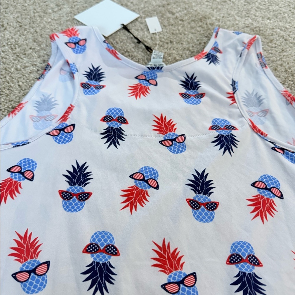 Pineapple Print Tank Top